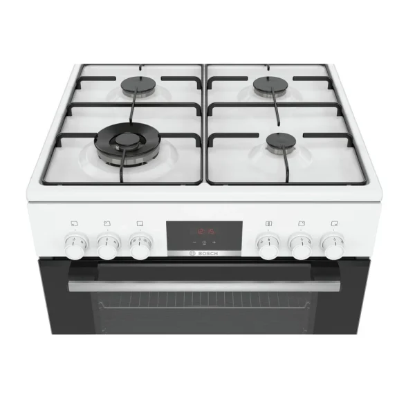 Cuisinière Mixte A 66l 4 Feux Blanc – Hxr39ih20 – BOSCH 4