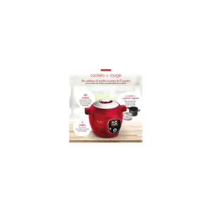 Moulinex Cookeo+ 180 Recettes CE85B510 – Rouge + Moule à Gâteaux Pour Cookeo … 33