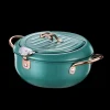Marque Generique Acier Inoxydable Tempura Friteuse Pot Avec Thermomètre Et Huile Goutt… 19
