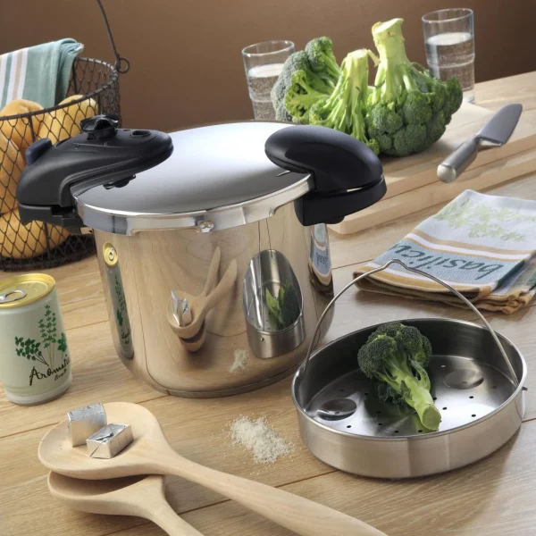 KITCHEN MOVE – ASO24-BL – Cocotte Minute A Baionnette 8L – Cuve INOX -… 3