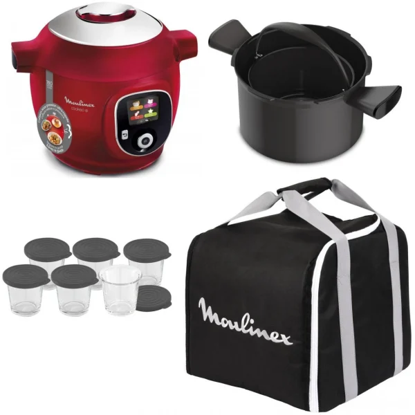 Moulinex Cookeo+ 180 Recettes CE85B510 – Rouge + Housse Pour Cookeo – XA607800 … 1