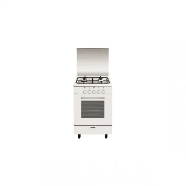 Glem Cuisinière Alpha 53 X 50 Cm Blanche/plan De Cuisson Inox – Four Tout … 4