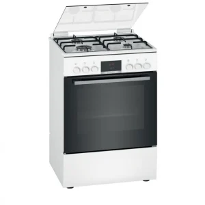Cuisiniere Mixte BOSCH HXN39AD21 4 Foyers Blanc 7