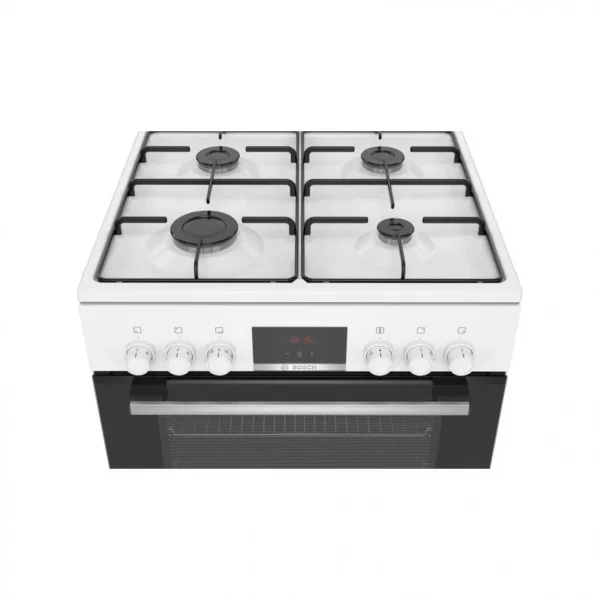 Cuisiniere Mixte BOSCH HXN39AD21 4 Foyers Blanc 4