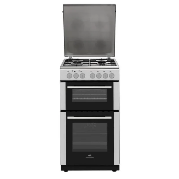 Cuisinière Gaz CONTINENTAL EDISON CEDF5060IX3 – 4 Feux – Inox – L50 … 1