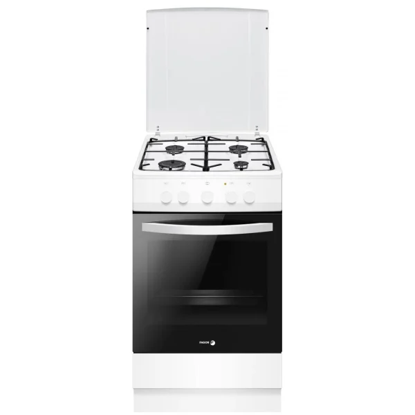 Cuisinière Gaz 58l 4 Feux Blanc – Facg102b – FAGOR 1