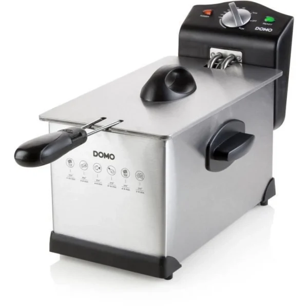 Domo DO514FR Friteuse Inox Pro 3L 2000W 1