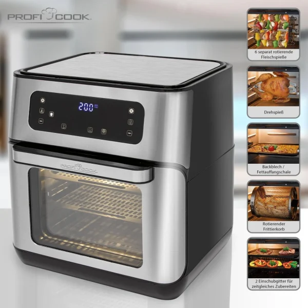 Proficook Friteuse à Air Chaud Sans Huile Capacité Du Four à Air Chaud 11 Lit… 3