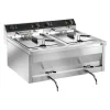 Materiel Chr Pro Friteuse à Poser Electrique En Inox Avec Robinet De Vidange – 2 X 12 … 10