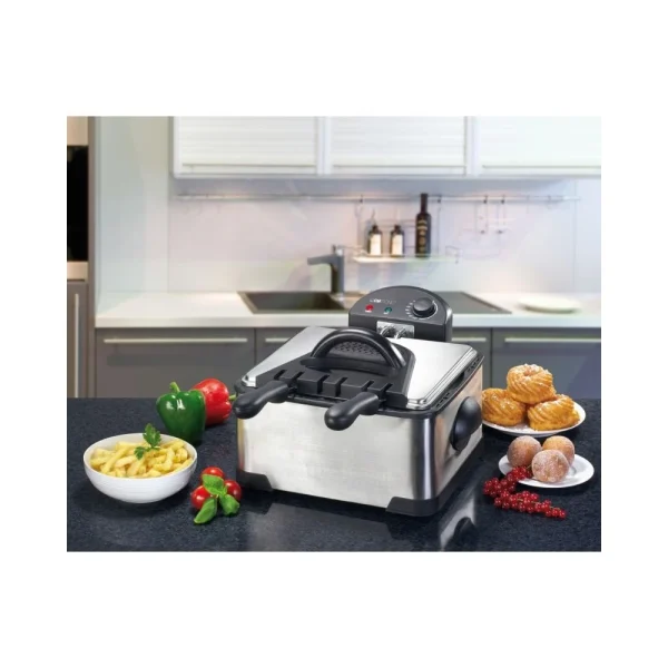 Friteuse Acier 2 Paniers Clatronic – FR3195 6