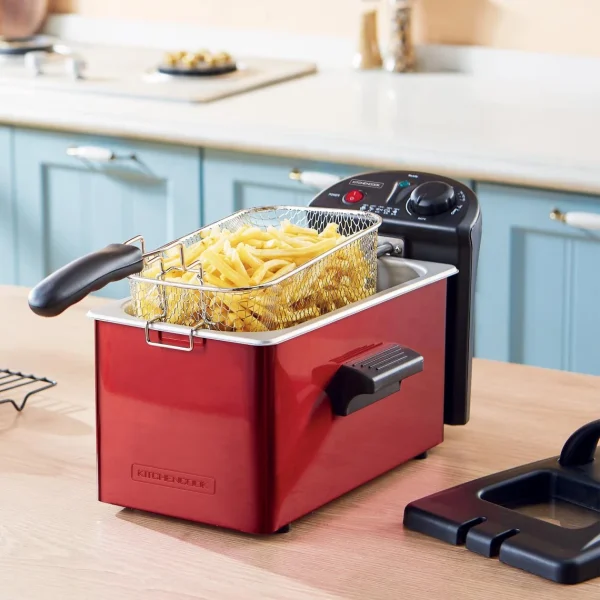 Friteuse Kitchencook 3L 2100W Rouge 7