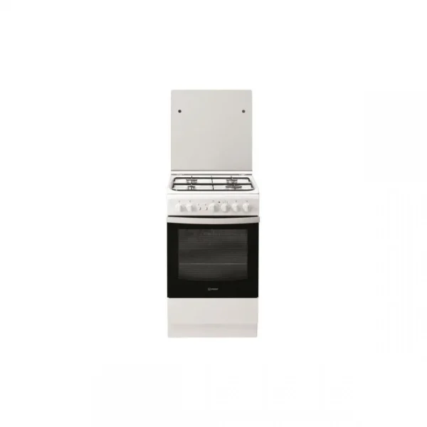 Cuisinière Gaz 59l 4 Feux Blanc – Is5g2pcw/fr – INDESIT 1