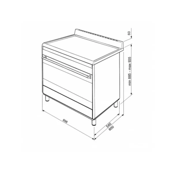 Smeg Piano De Cuisson BG91N2 5