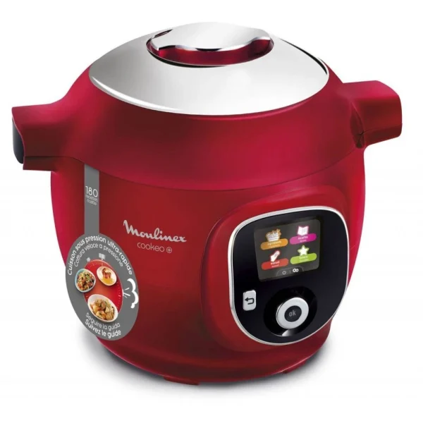 Moulinex Cookeo+ 180 Recettes CE85B510 – Rouge + Moule à Gâteaux Pour Cookeo … 3