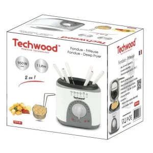 TECHWOOD Mini Friteuse Et Appareil A Fondu – 950 W – Blanc 13