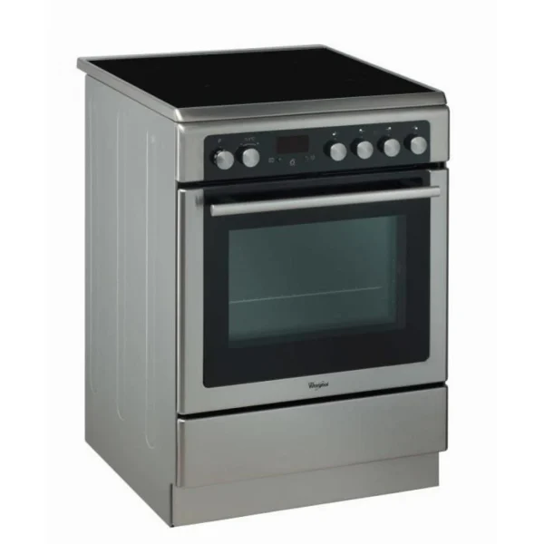 WHIRLPOOL- AXMT6534/IX – Cuisiniere Vitrocéramique – 4 Foyers – 6400W… 1